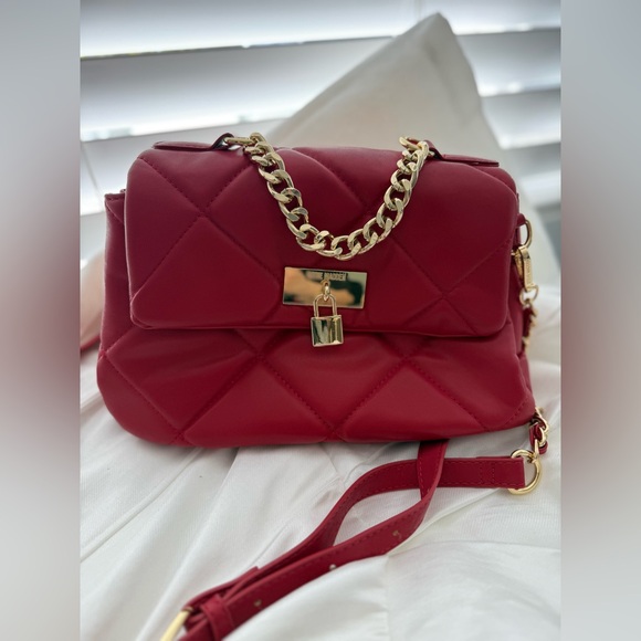 NWT Steve Madden Red Puffy Purse - Picture 6 of 8